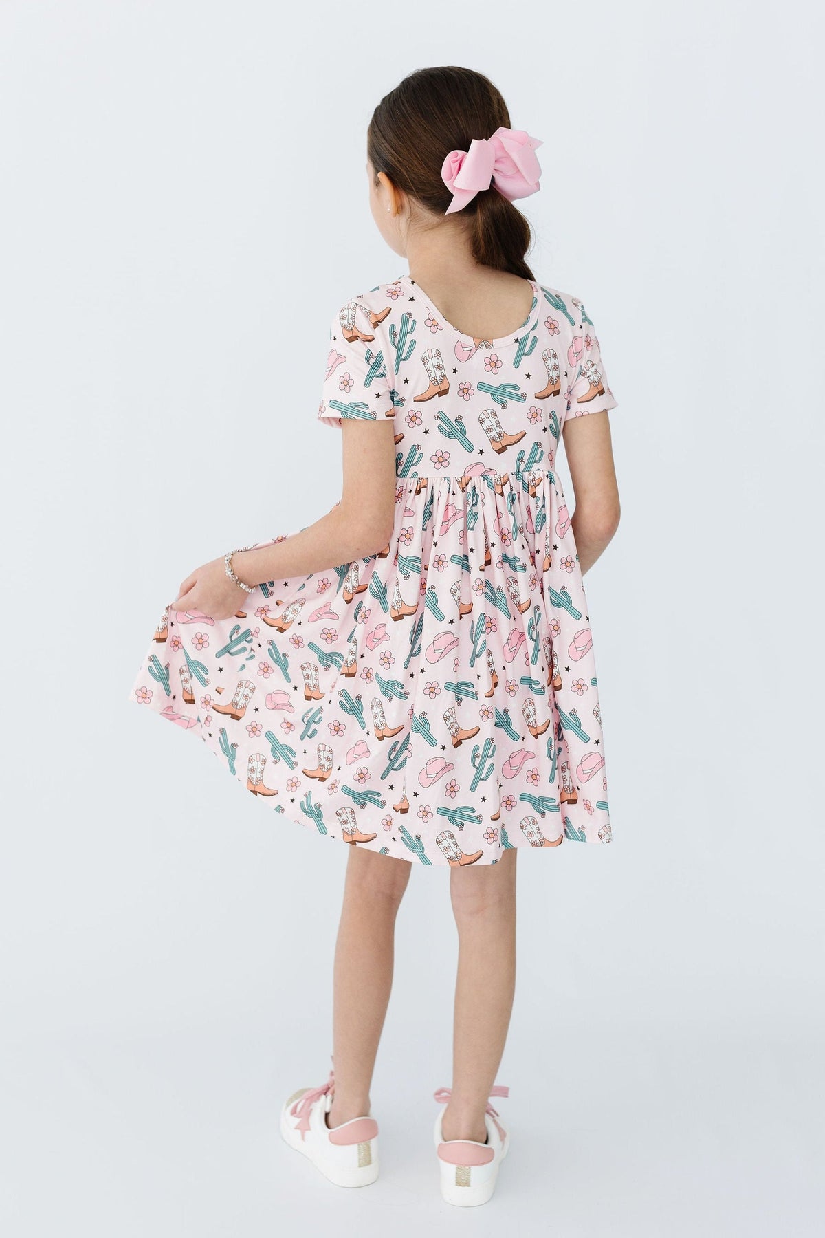 Cactus Cowgirl S/S Pocket Twirl Dress 5