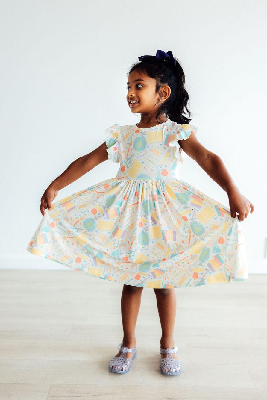 Campus Cutie Flutter Sleeve Twirl Dress 8