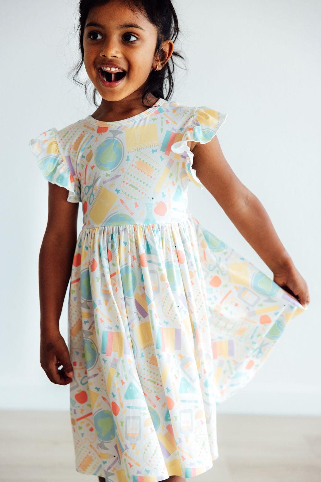 Campus Cutie Flutter Sleeve Twirl Dress 9