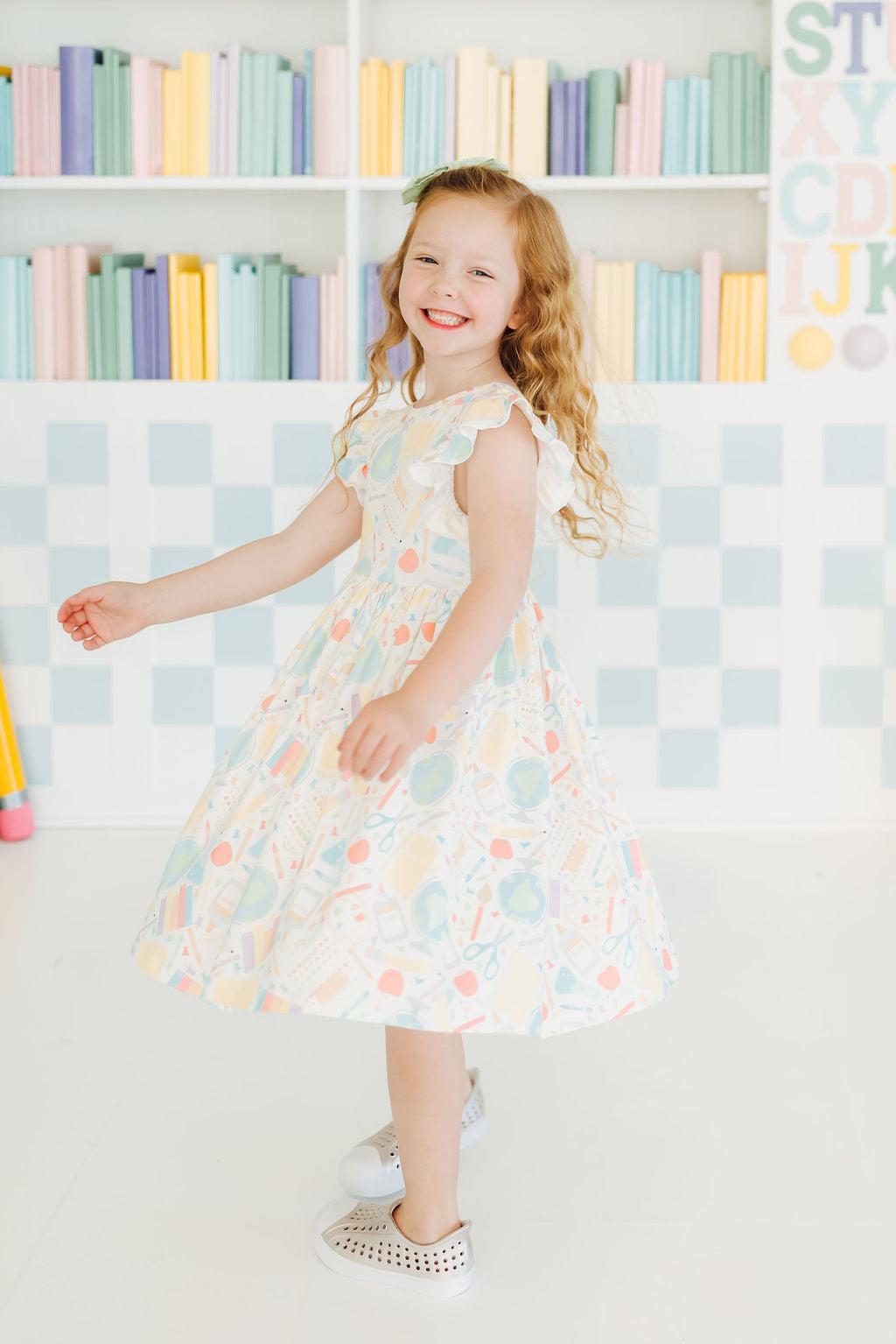 Campus Cutie Flutter Sleeve Twirl Dress 10