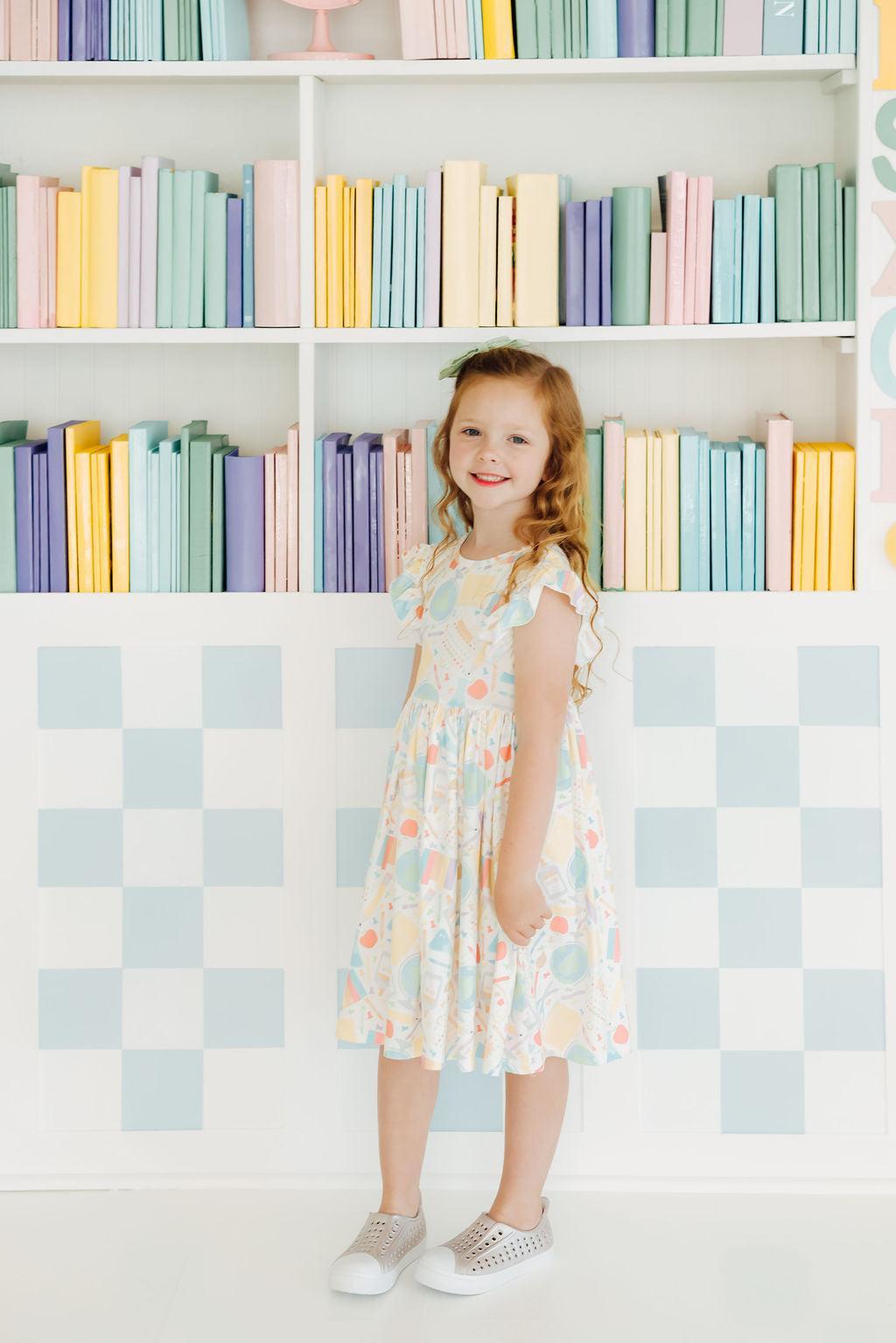 Campus Cutie Flutter Sleeve Twirl Dress 6