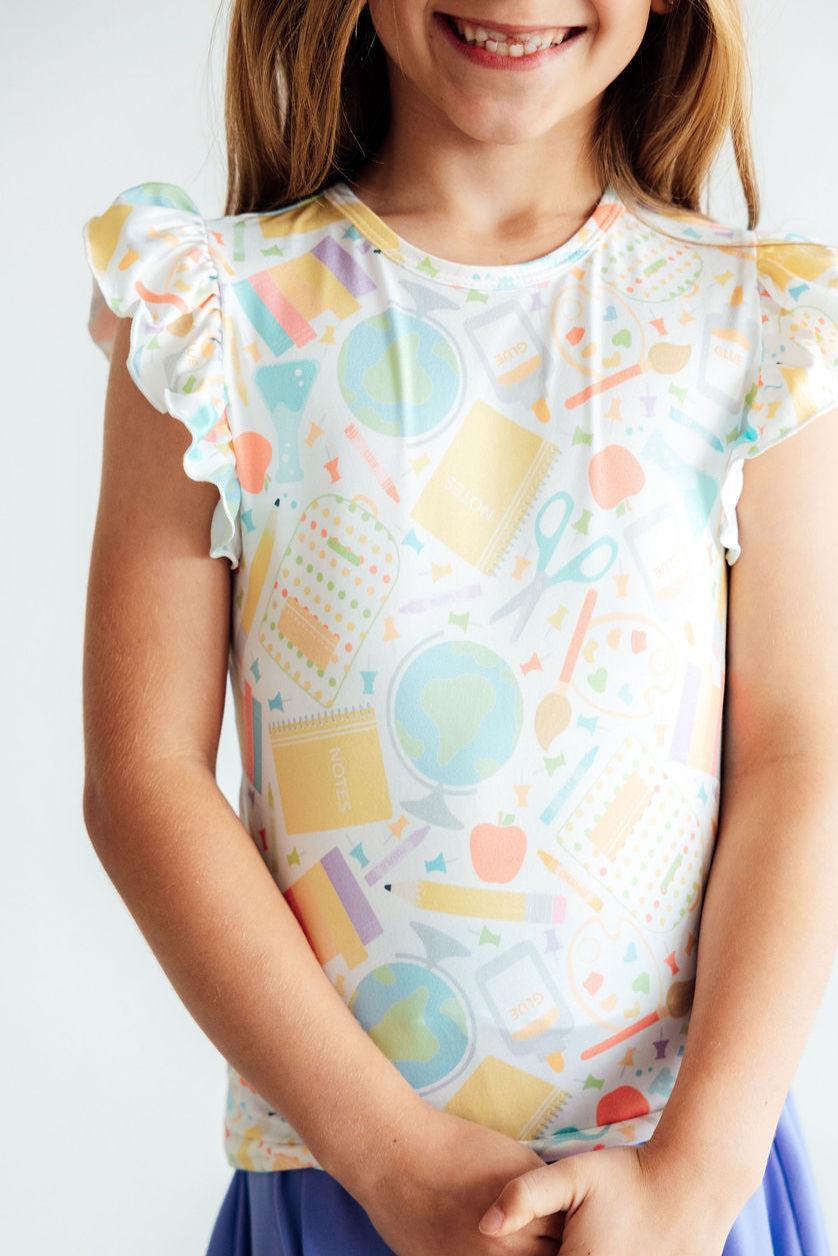 Campus Cutie S/S Ruffle Tee 4