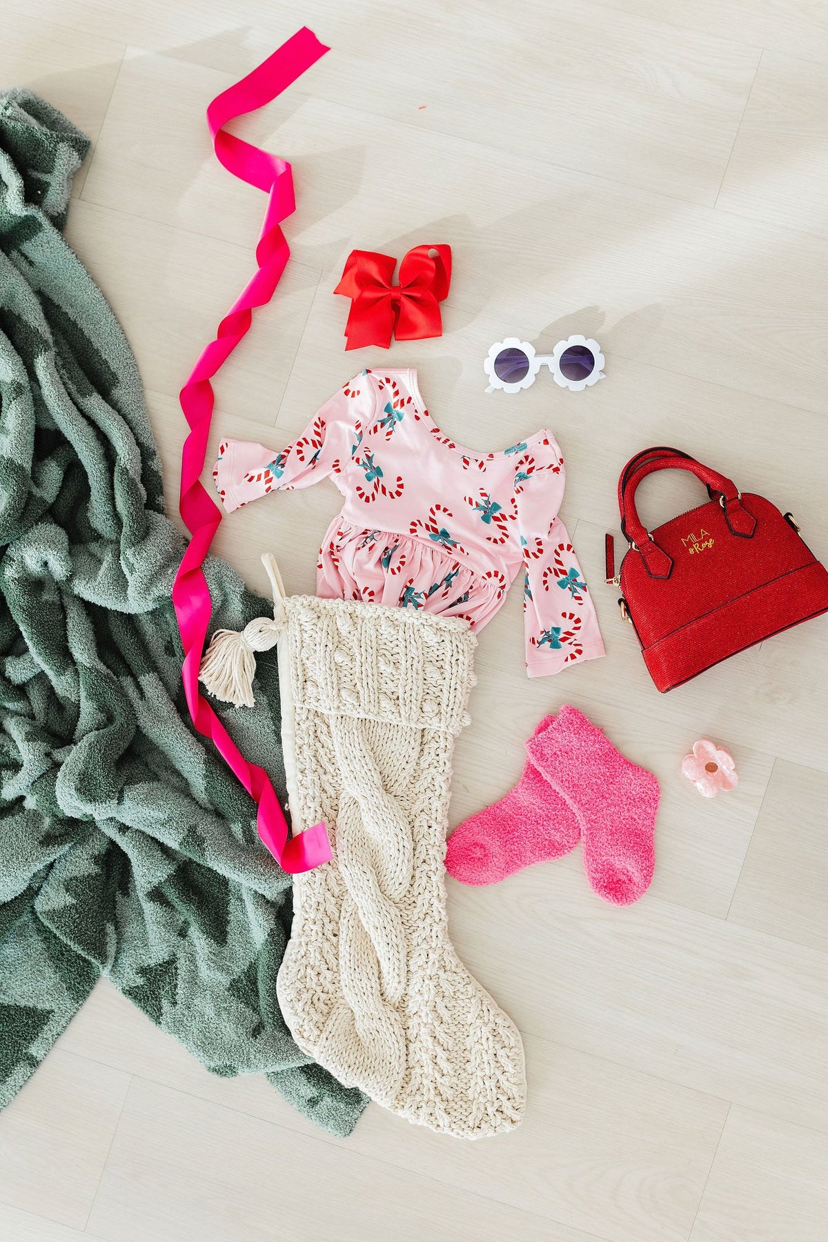 Candy Cane Cutie 3/4 Sleeve Pocket Twirl Dress 9