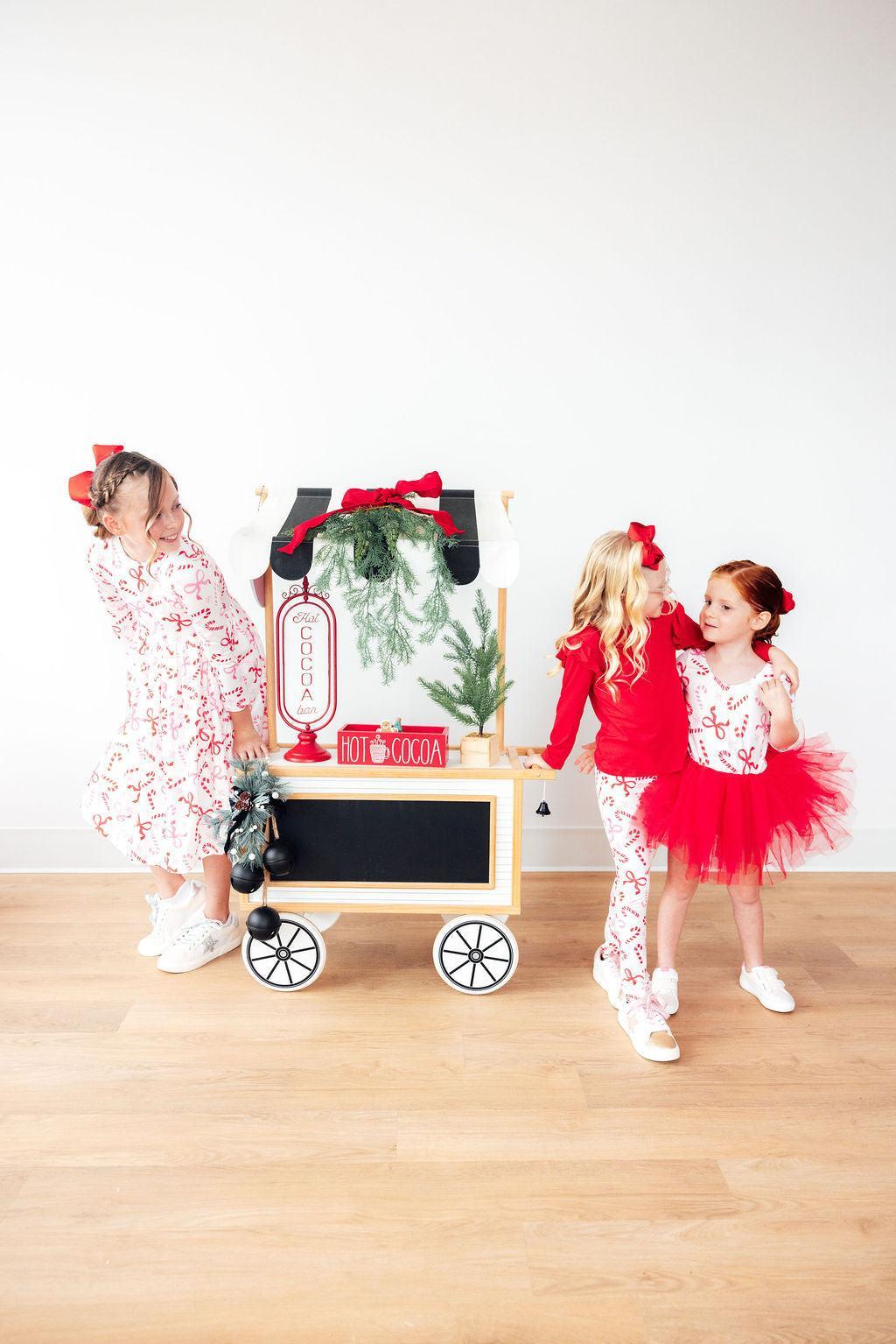Candy Cane Lane 3/4 Tutu Leotard 5