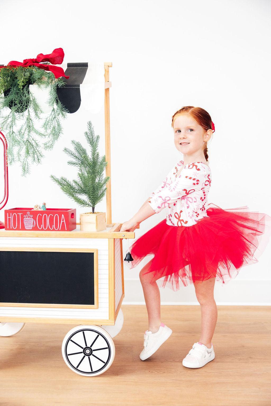 Candy Cane Lane 3/4 Tutu Leotard 6