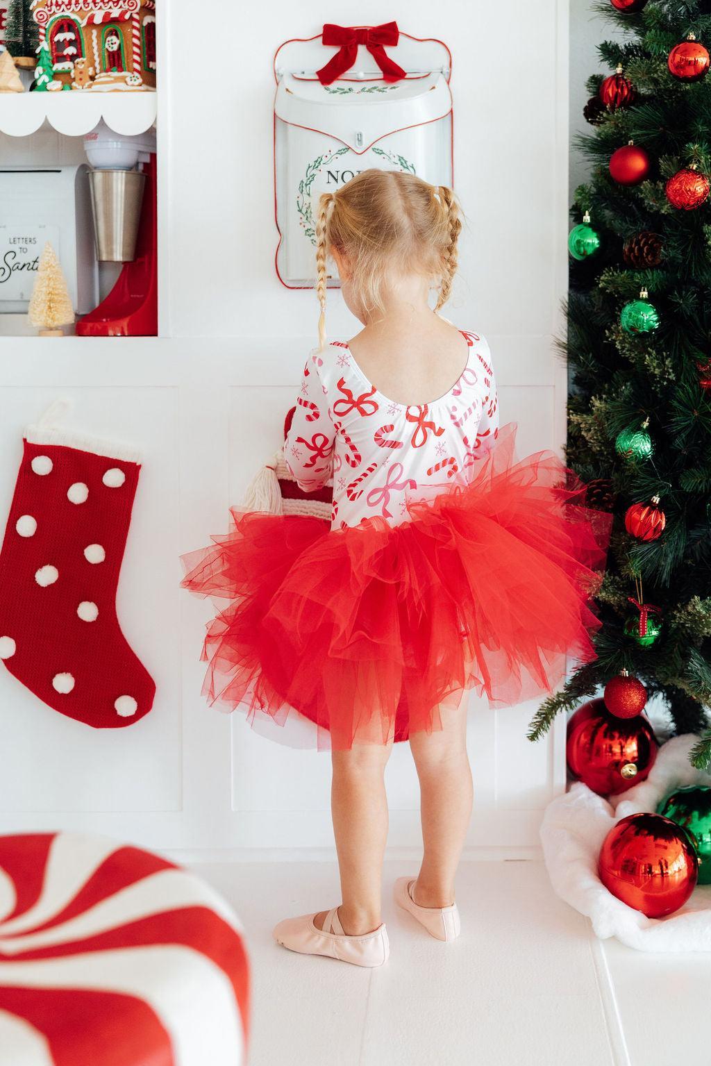 Candy Cane Lane 3/4 Tutu Leotard 1