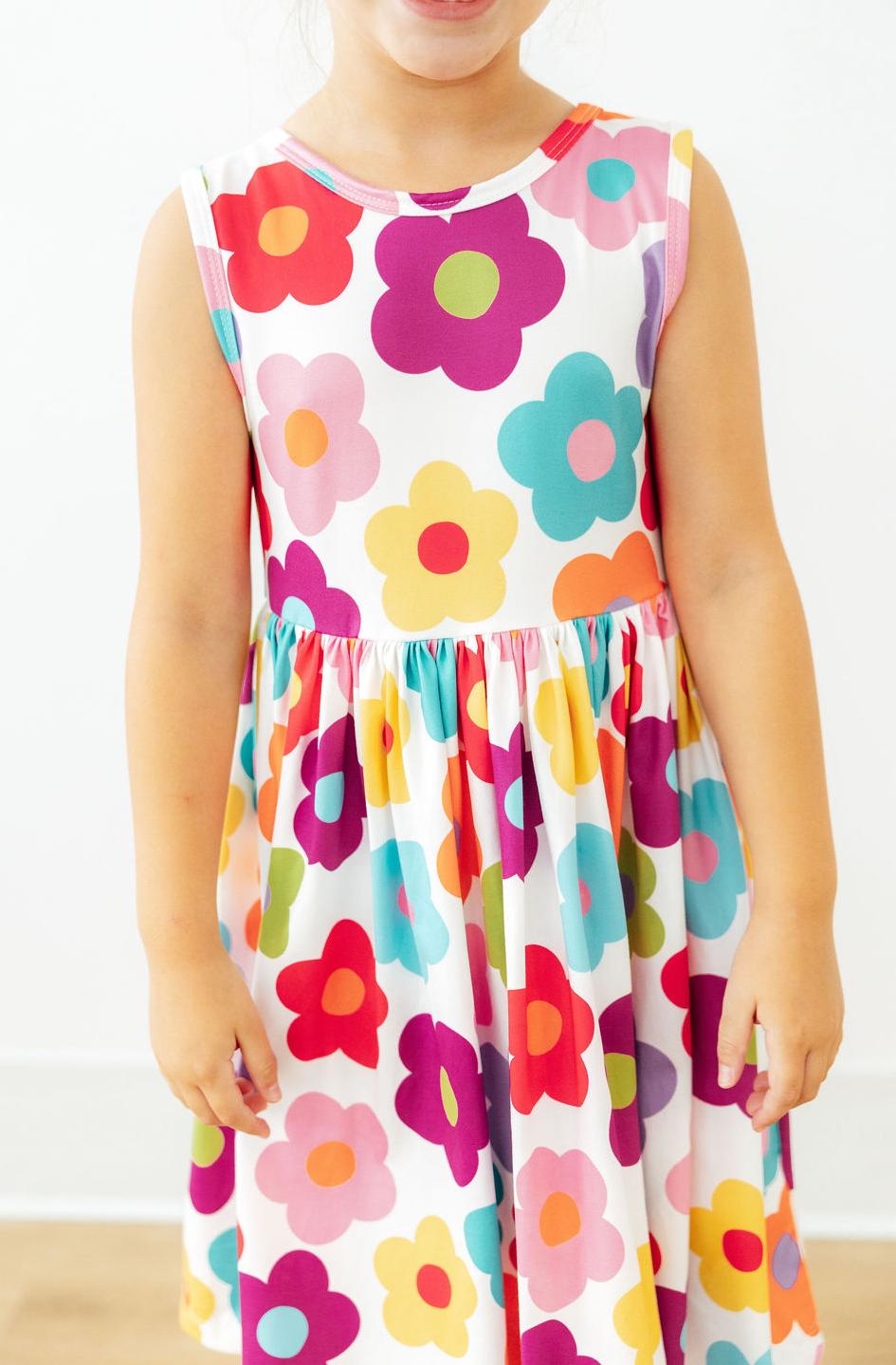 Cheerful Blooms Tank Twirl Dress 1