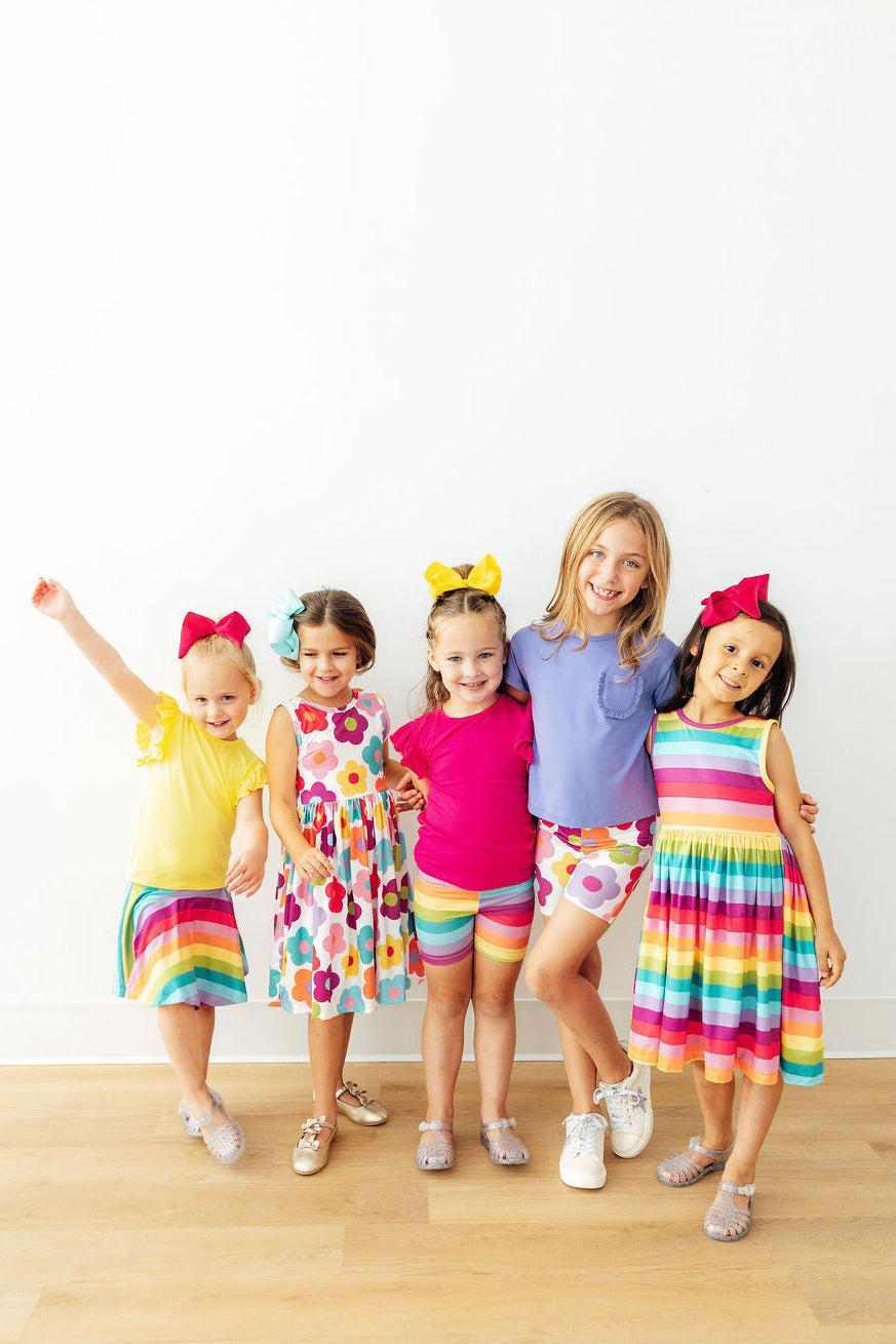 Cheerful Stripes Tank Twirl Dress 2