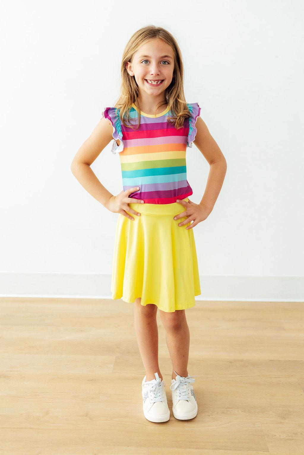 Cheerful Stripes S/S Ruffle Tee 3