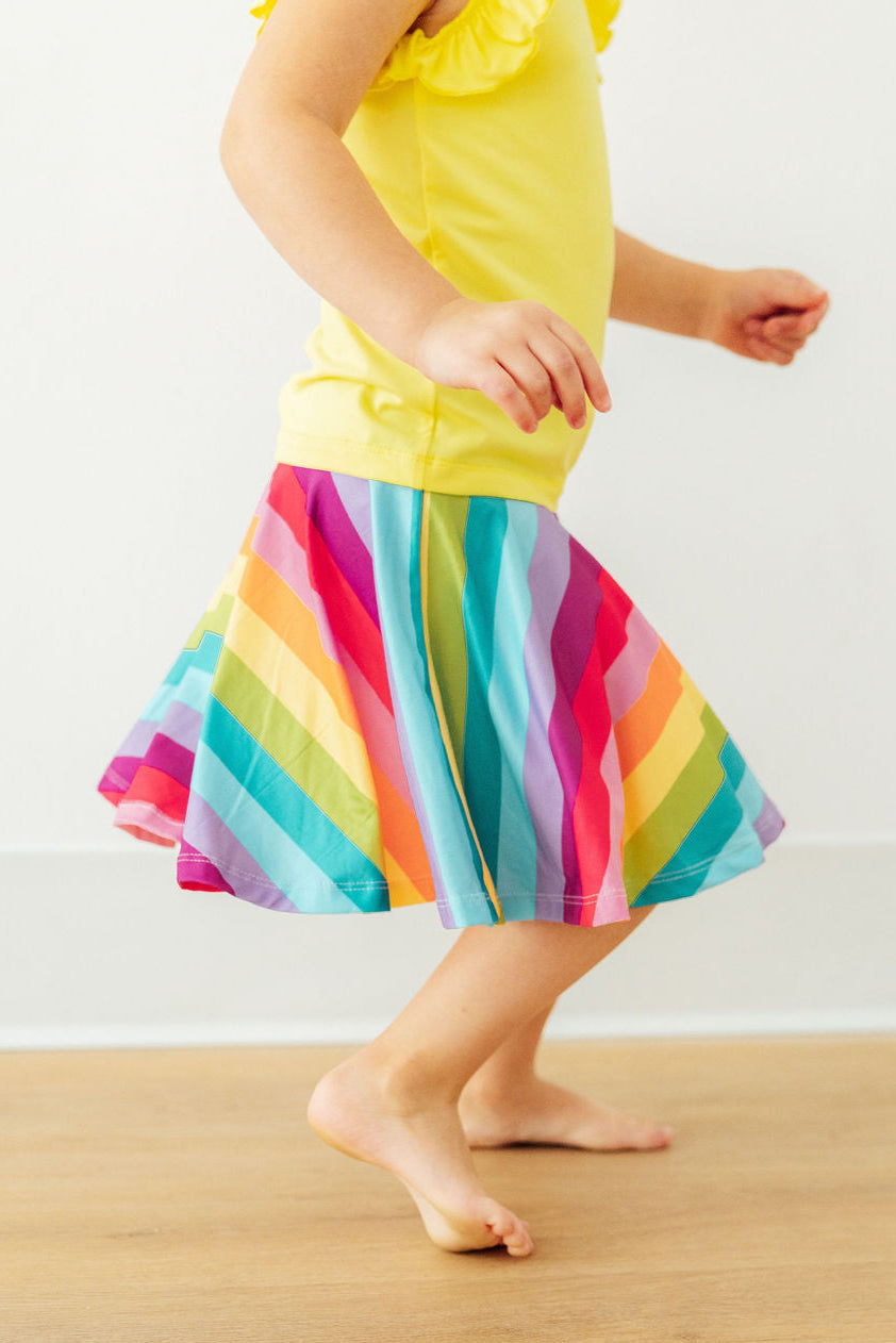 Cheerful Stripes Twirl Skort 1