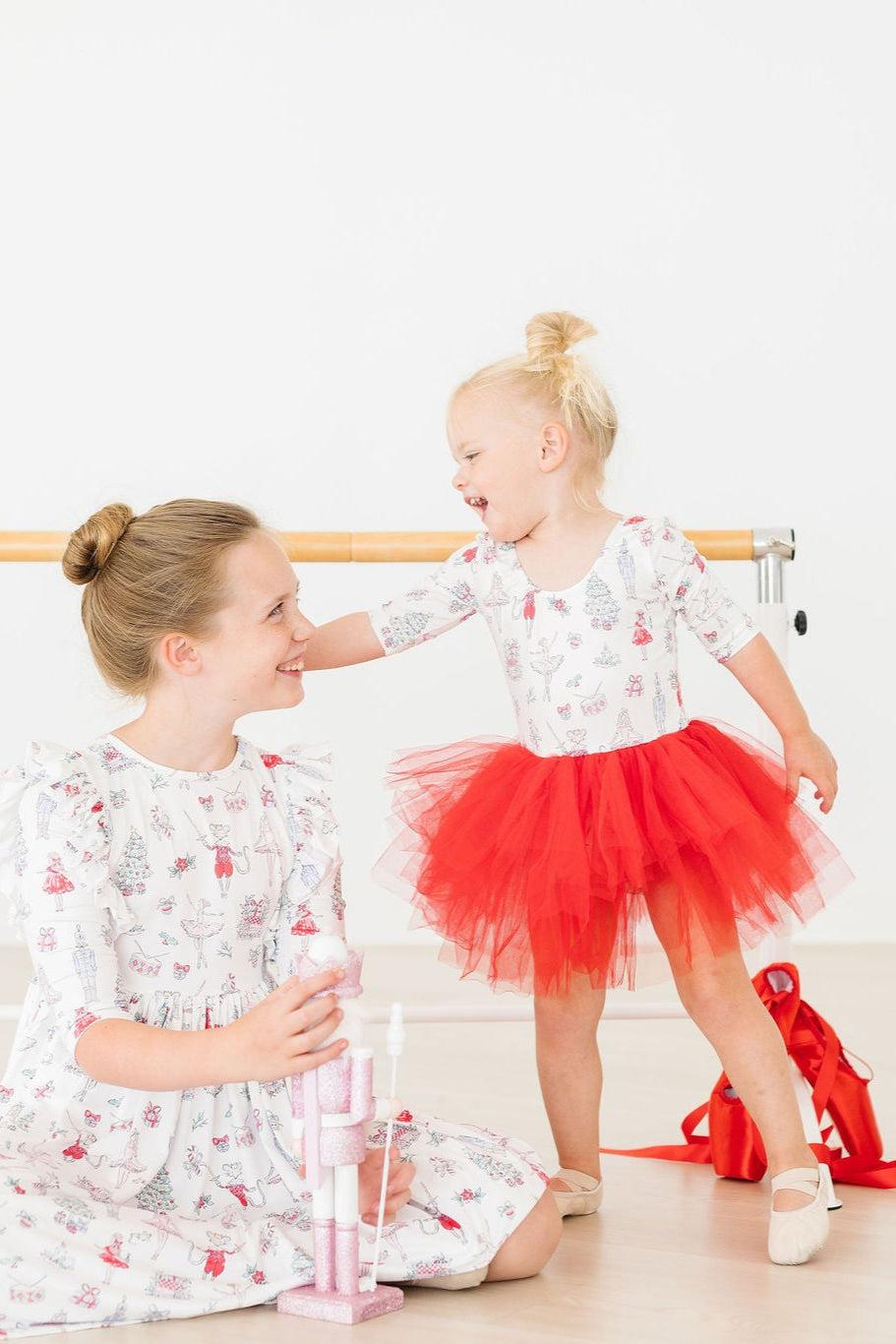 Clara's Christmas 3/4 Tutu Leotard 3