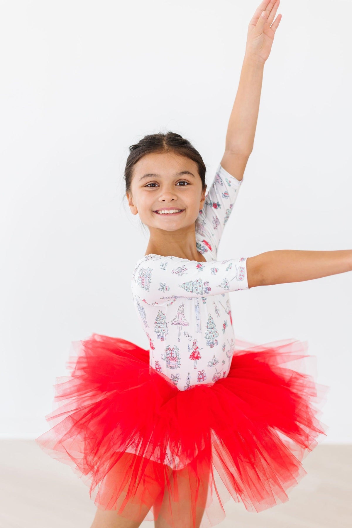 Clara's Christmas 3/4 Tutu Leotard 6