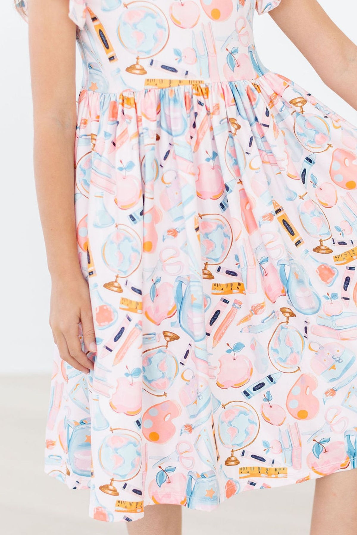 Class Act Flutter Sleeve Twirl Dress 7