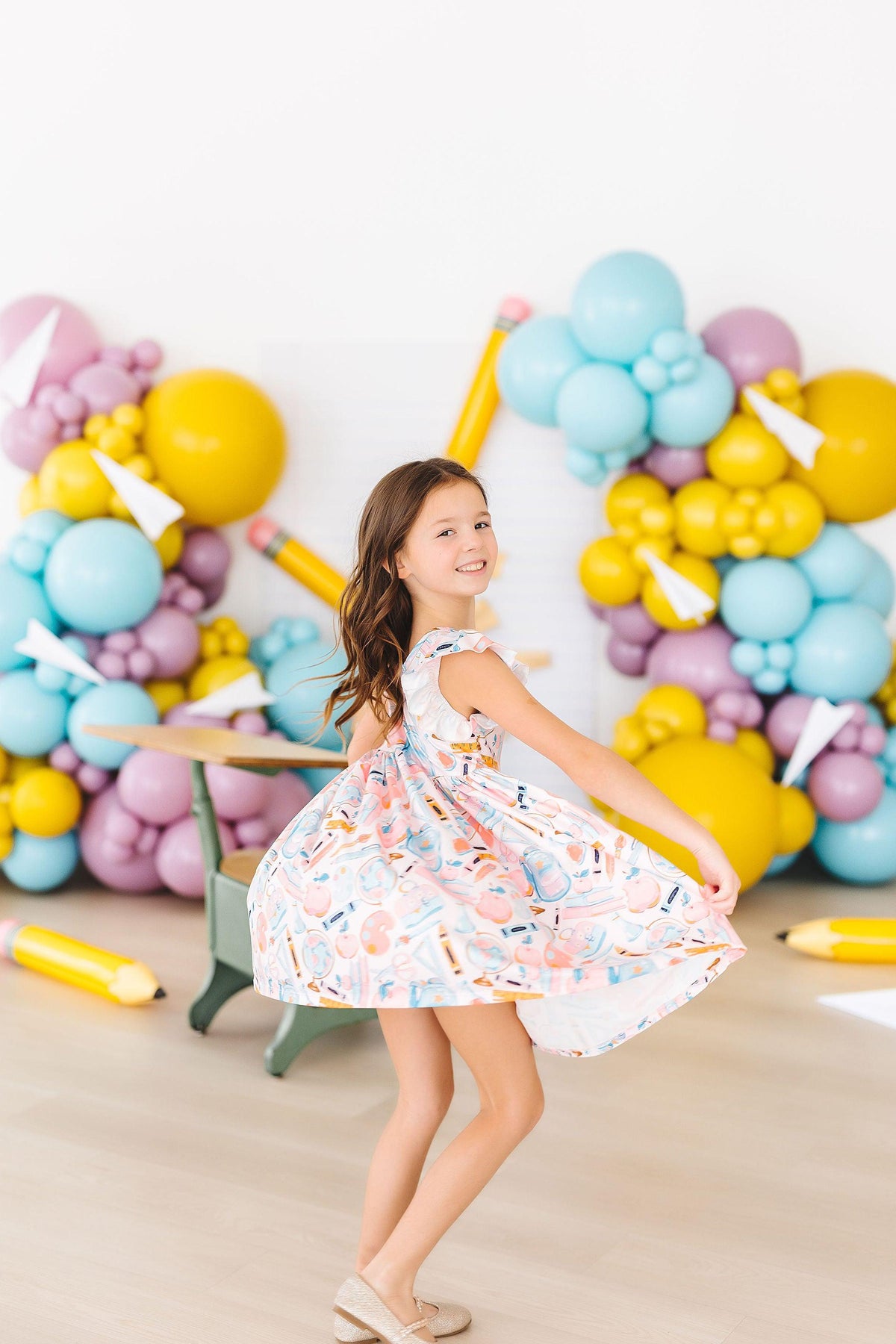 Class Act Flutter Sleeve Twirl Dress 1