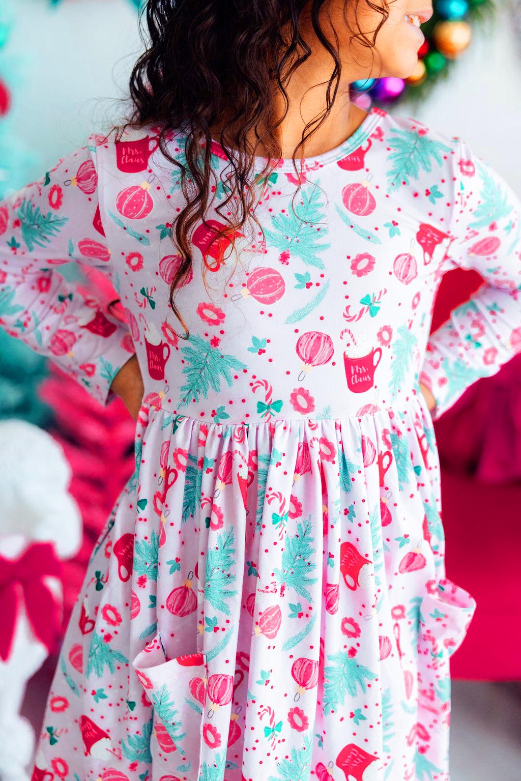 Cocoa Kisses L/S Pocket Twirl Dress 1