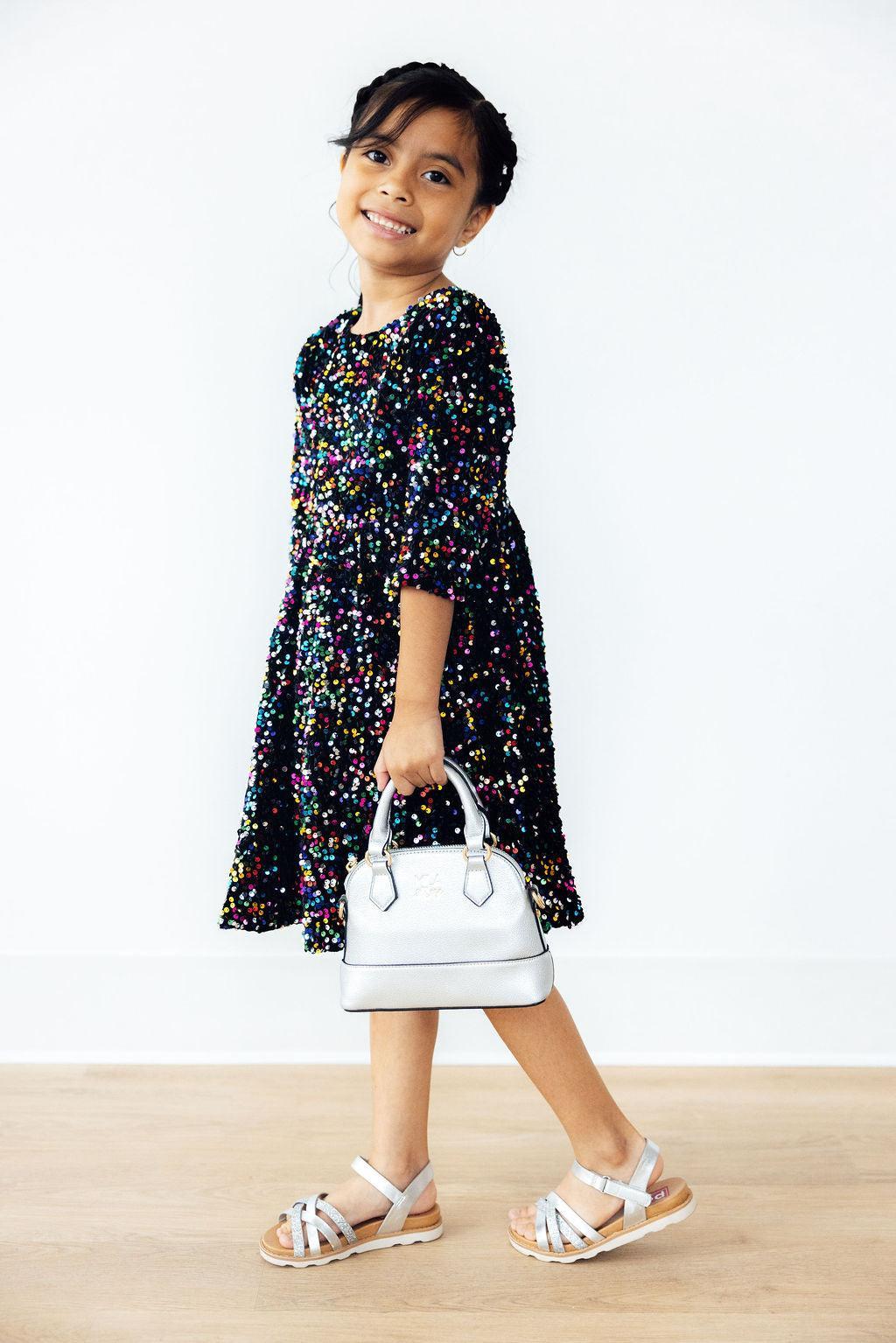 Confetti Velvet Sequin Dress 6