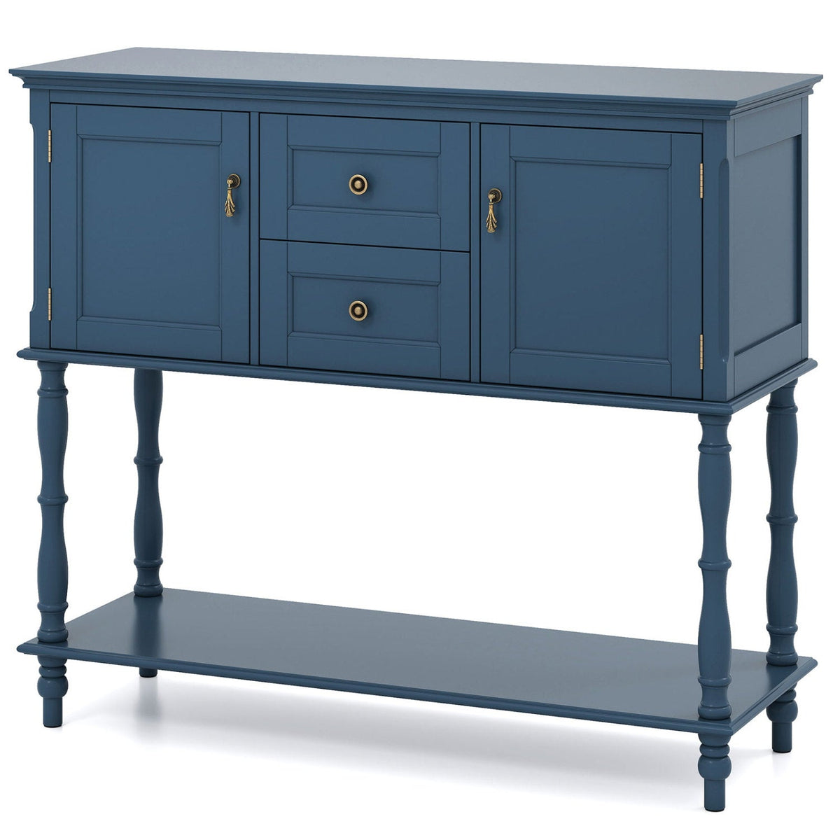 Console Table with 2 Drawers and Storage Cabinets 3