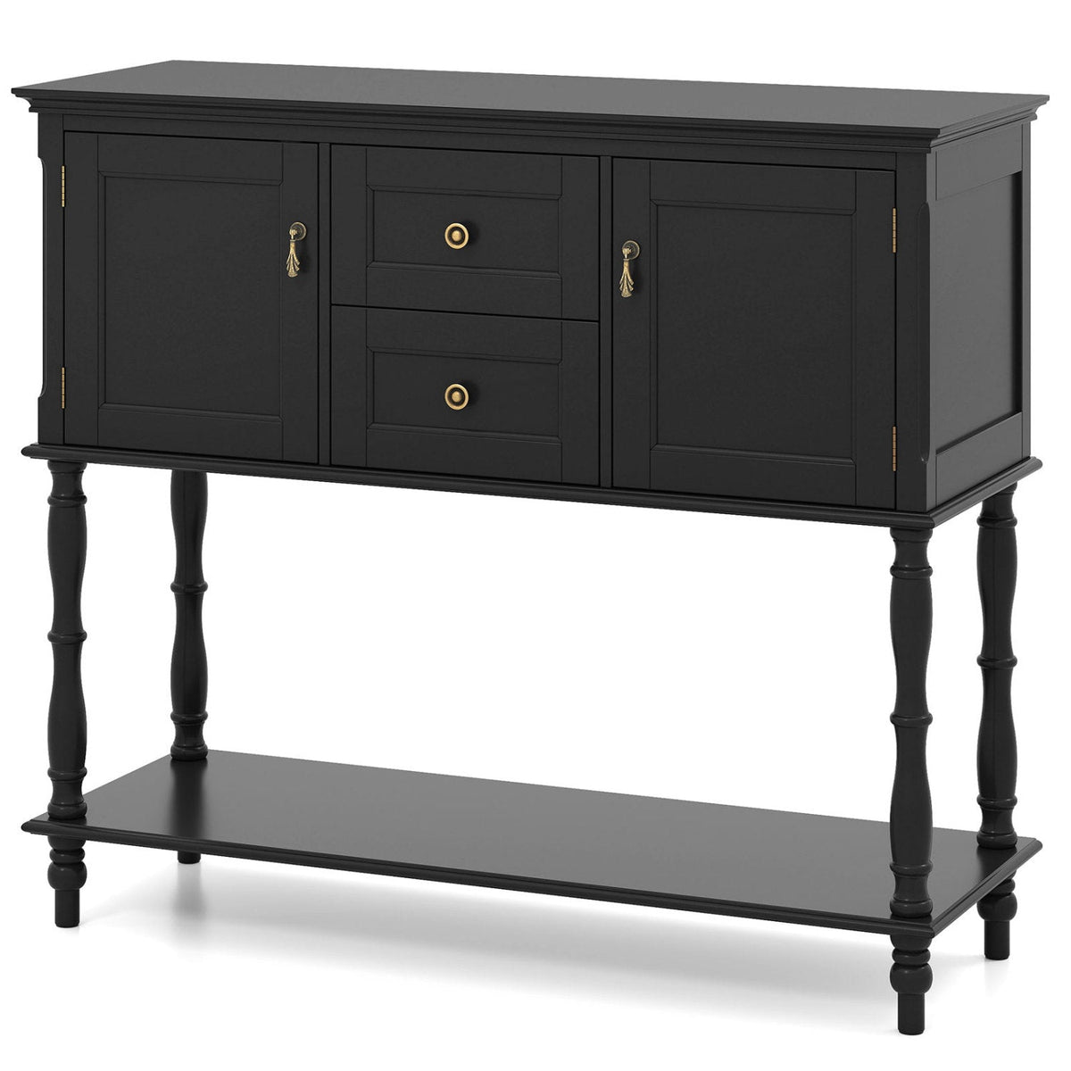 Console Table with 2 Drawers and Storage Cabinets 19