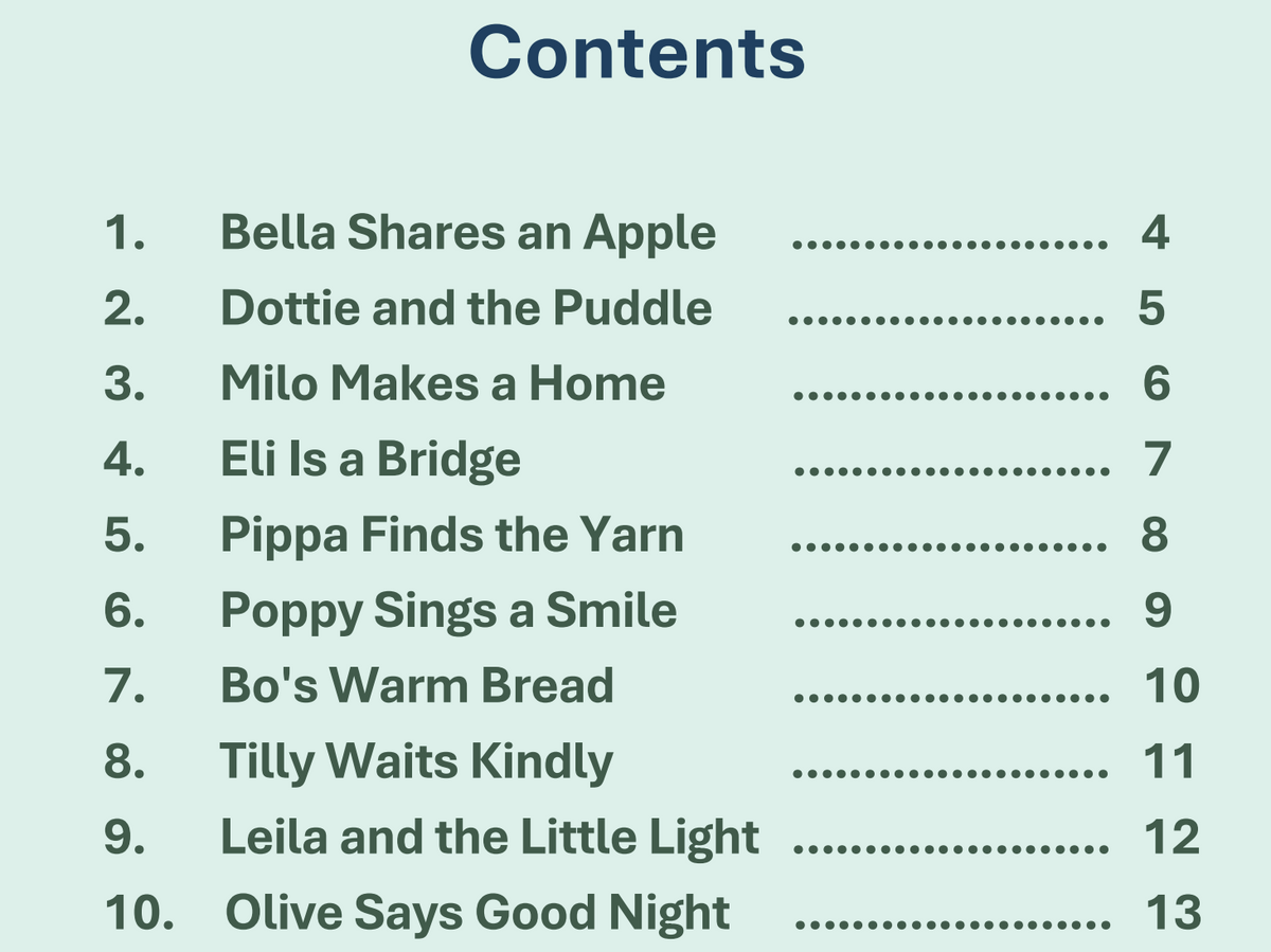 Ten Little Happy Stories For Ages 1 - 4