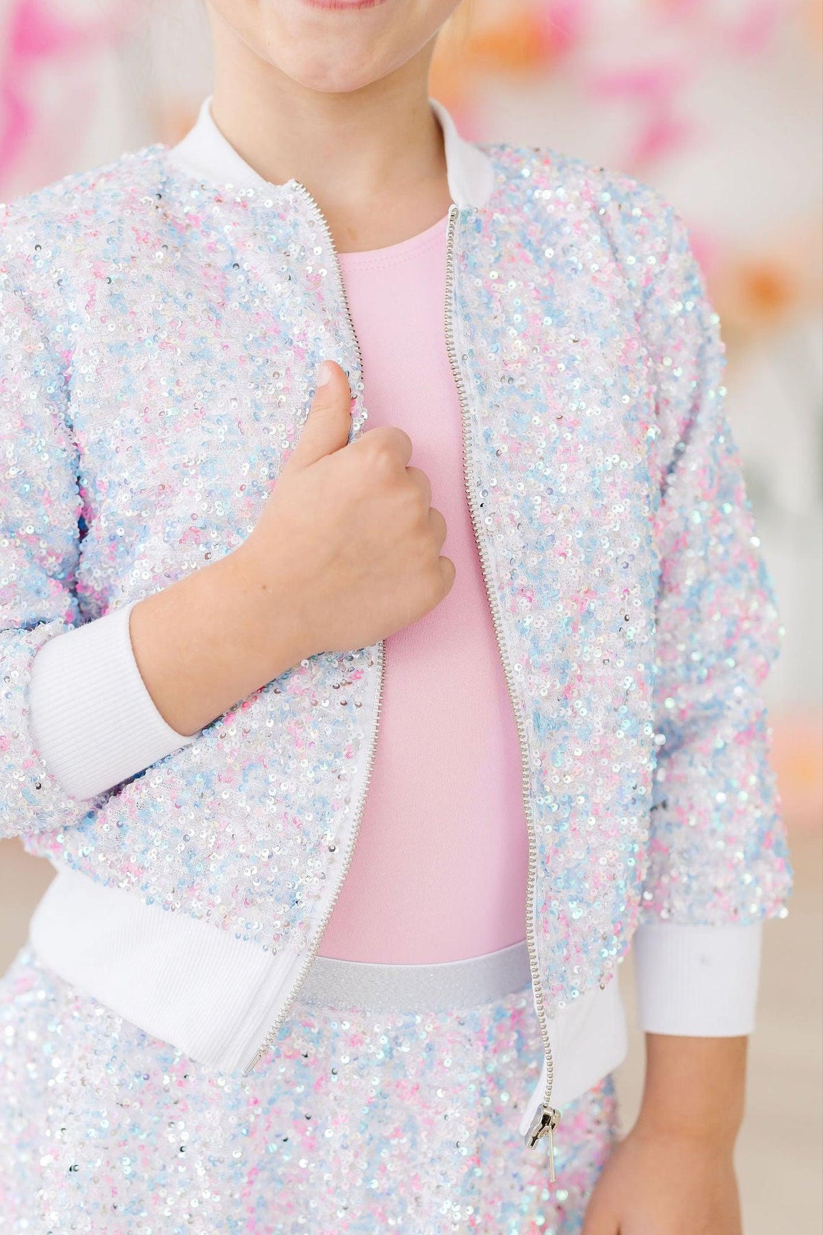 Cotton Candy Sequin Jacket 1