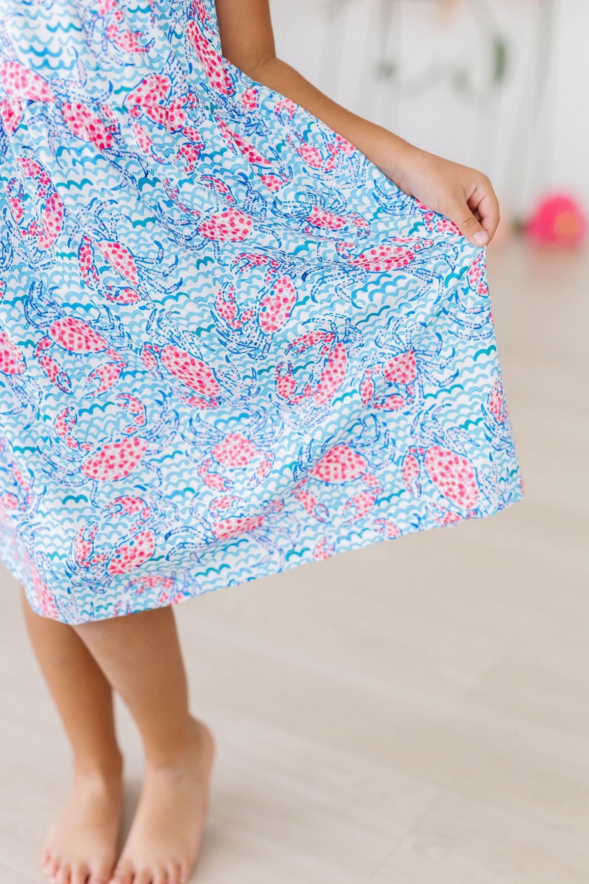 Crab Walk Ruffle Cross Back Dress 4
