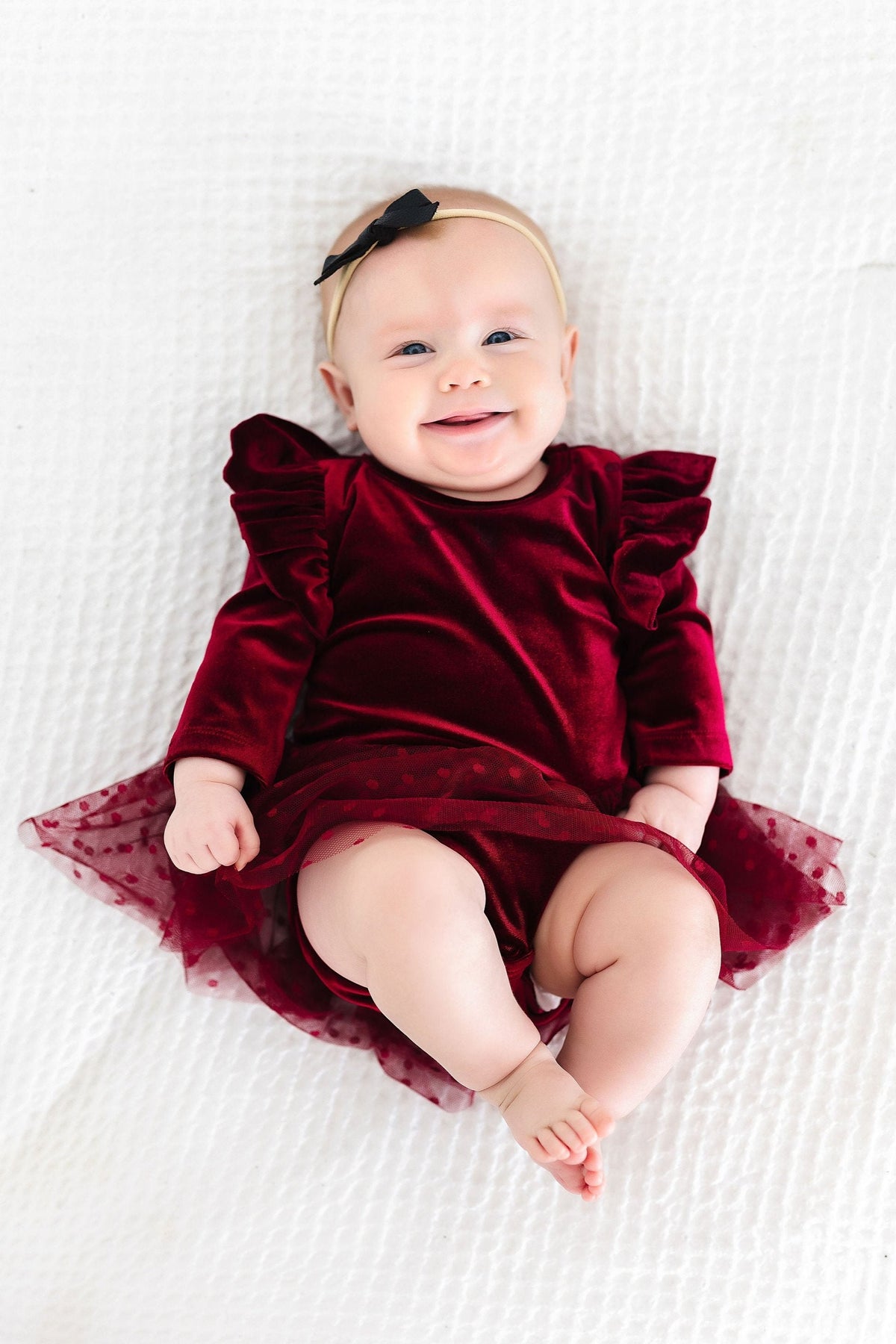 Cranberry Velvet Tutu Bodysuit 2