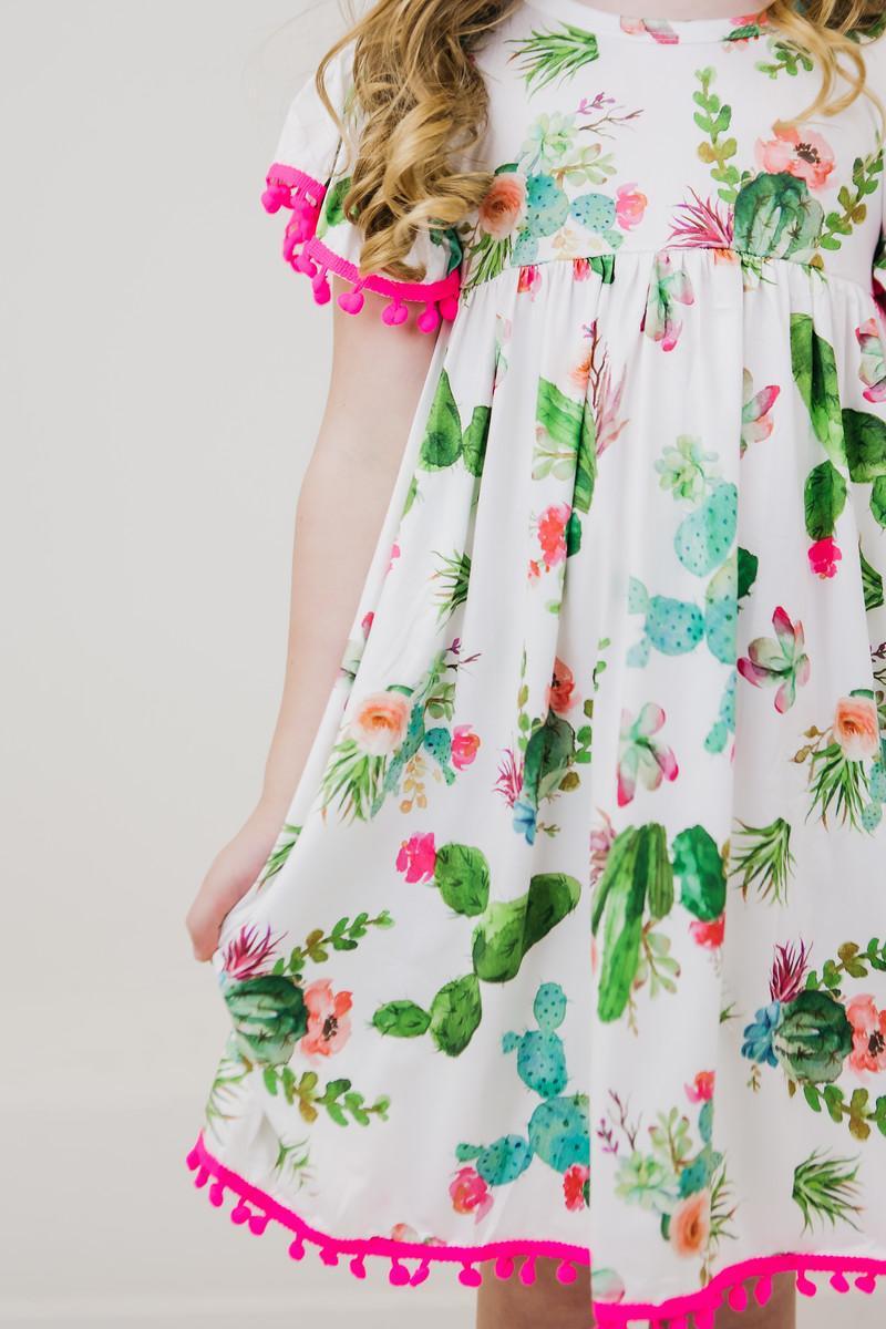 Cute Cactus Pom Pom Dress 4