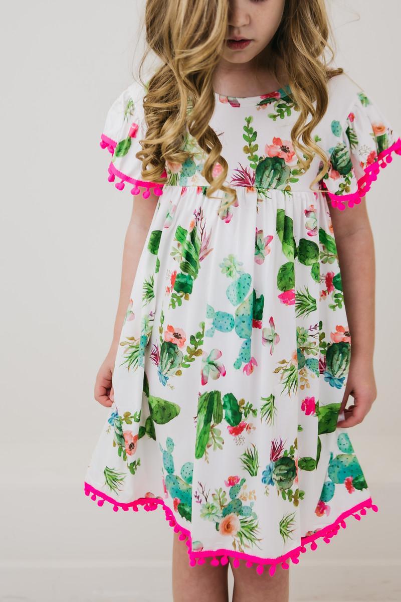 Cute Cactus Pom Pom Dress 5