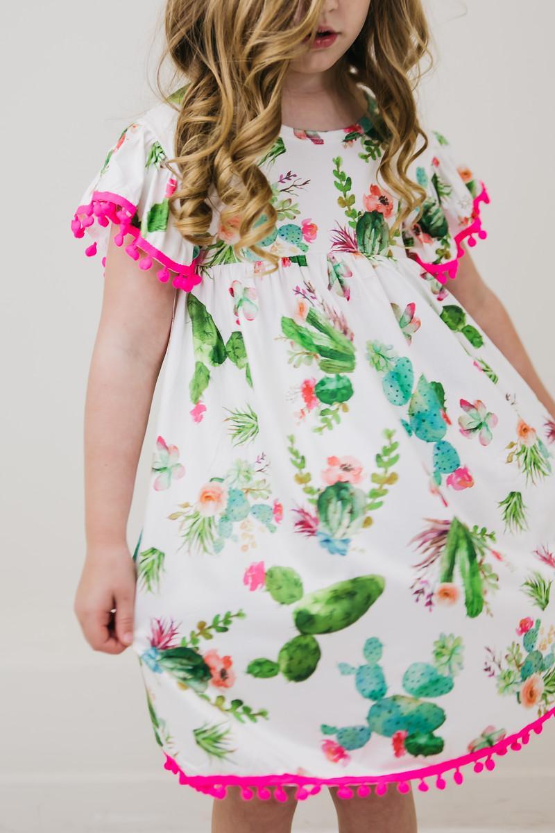 Cute Cactus Pom Pom Dress 6