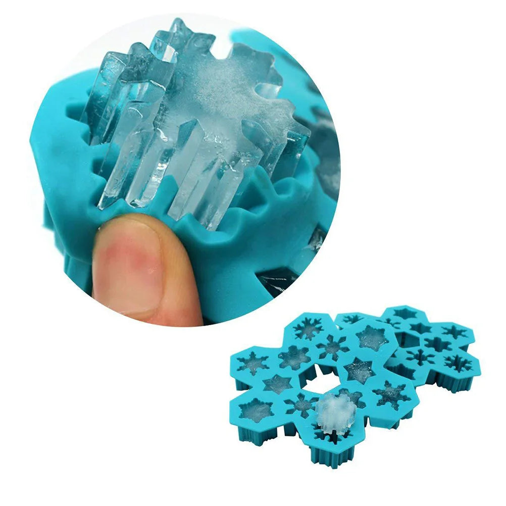 1 PCS Christmas Ice Molds Chocolate Snowflake Cookie Gummies Gummy Silicone Soap Biscuit 5