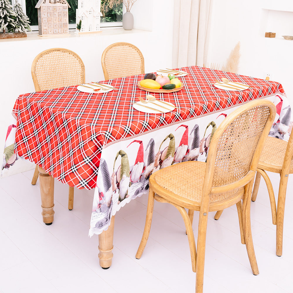 Christmas Decoration Creative Christmas Printed Tablecloth Table Flag Christmas Desktop Decoration Supplies 3