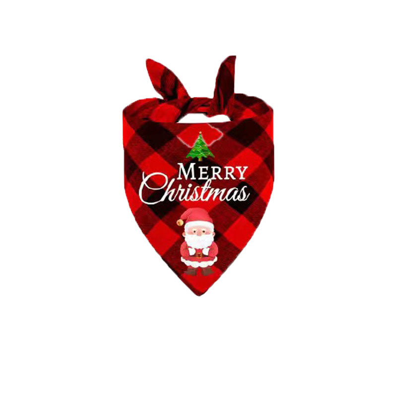 Christmas Day Border Protection Pet Small, Medium, and Large Dogs, Dogs, Cats, Teddy Triangular Towels, Water Jars 6