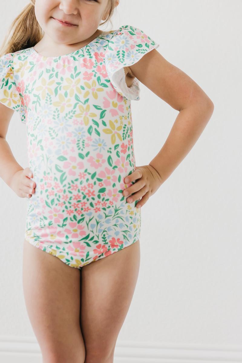 Daffodils S/S Flutter Sleeve Leotard 2