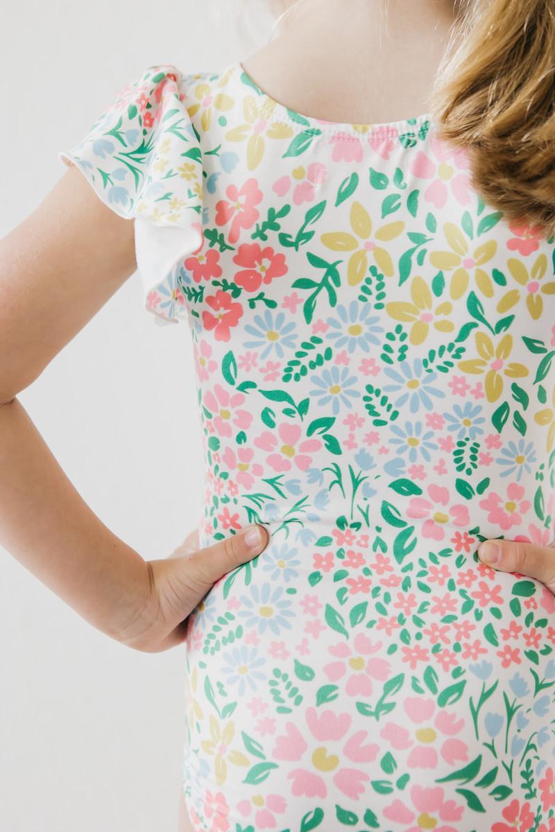 Daffodils S/S Flutter Sleeve Leotard 3