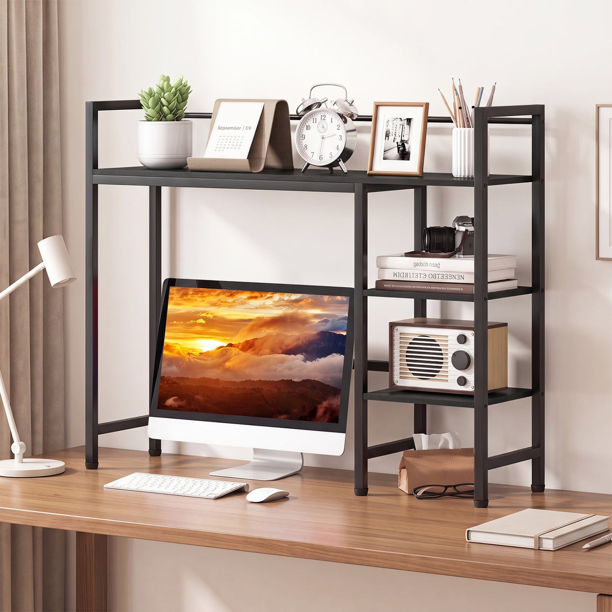 Desktop Bookshelf 38.5" with Storage Display Rack 1