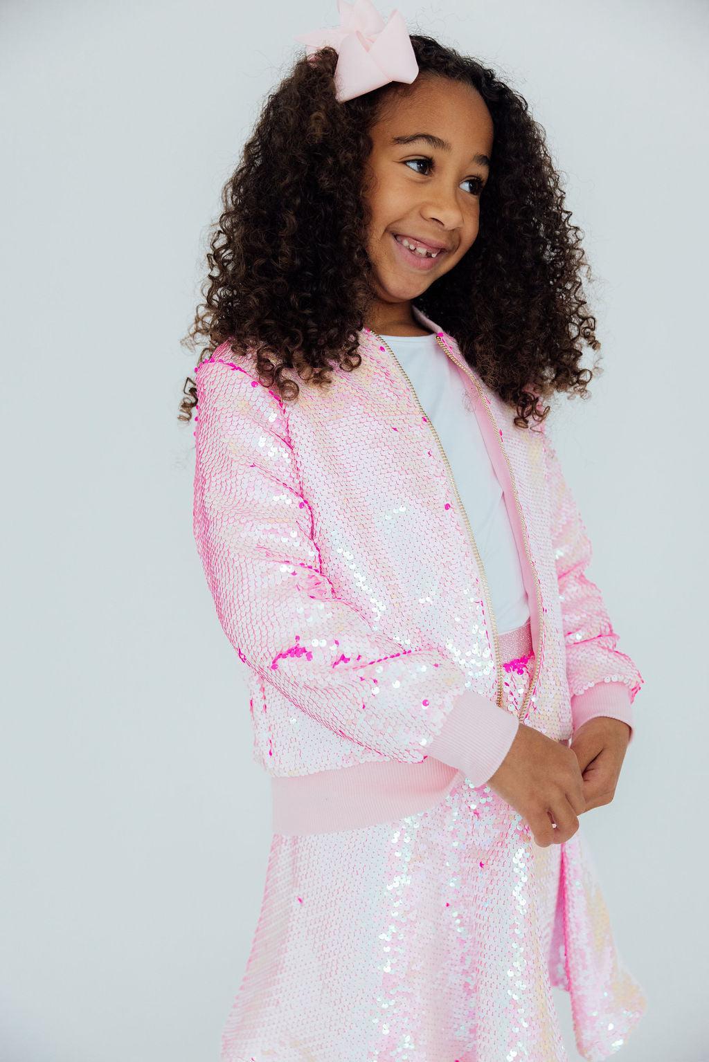 Diva Pink Flip Sequin Jacket 4