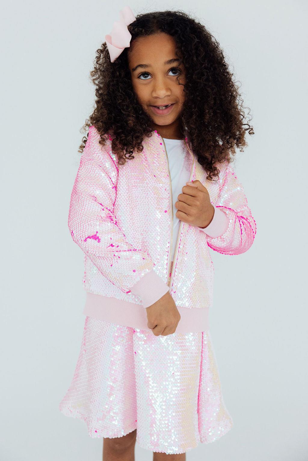 Diva Pink Flip Sequin Jacket 1
