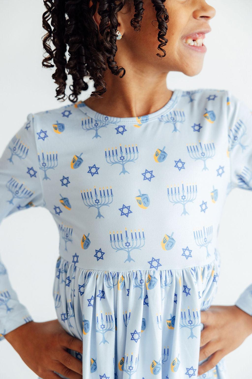 Dreidel Darling L/S Pocket Twirl Dress 3