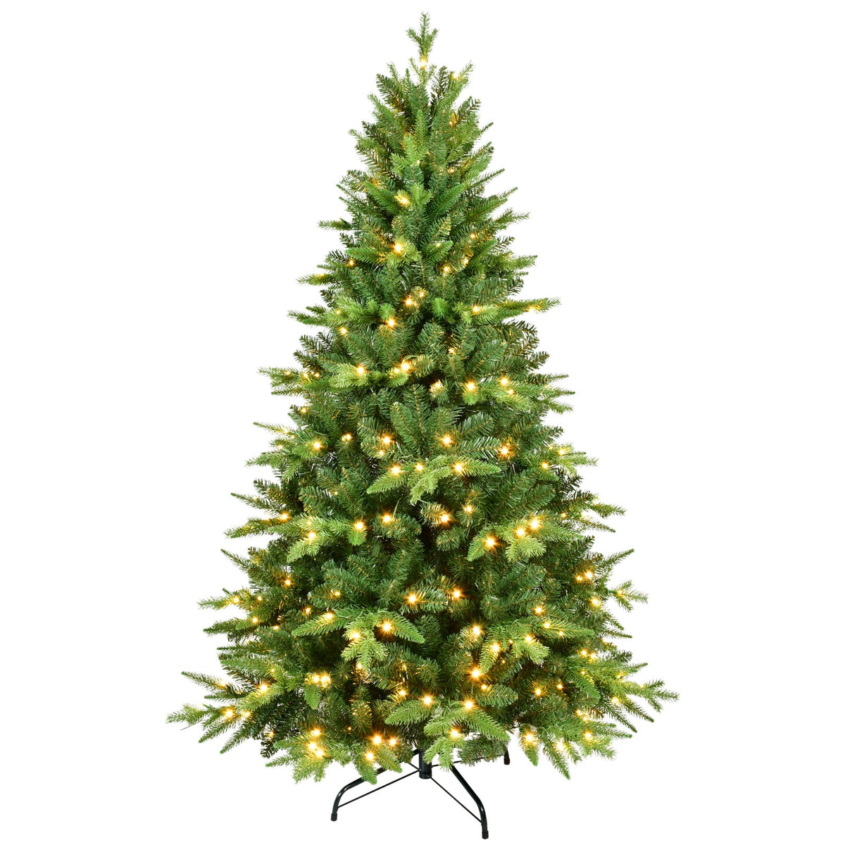 6FT PE&PVC Prelit Christmas Tree 7