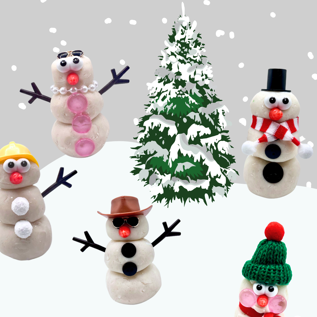 Snowman Dress Up Playdough Kit for Kids 2