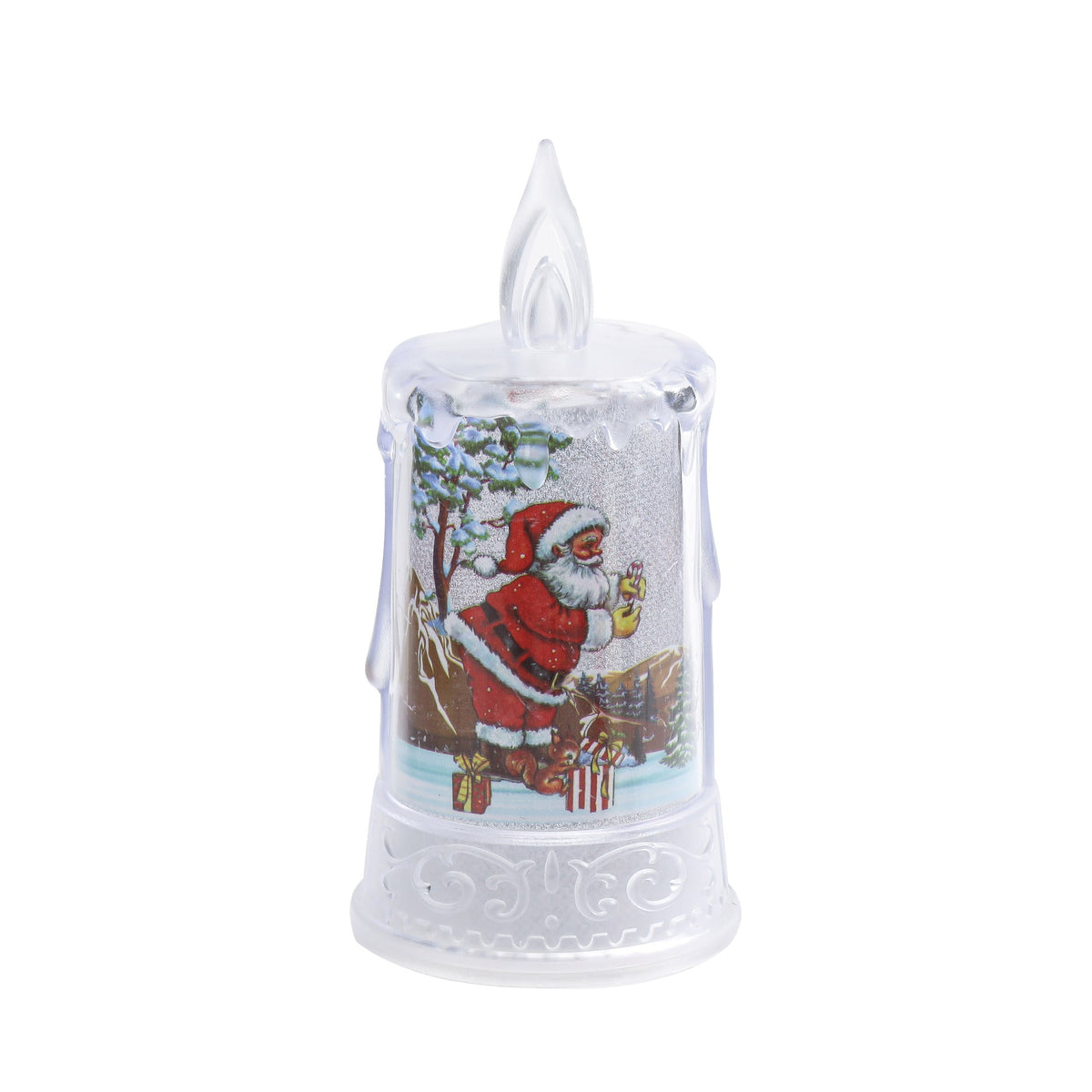 Christmas led electronic candle light Christmas snowman elk decoration luminous night light atmosphere light ornaments 5