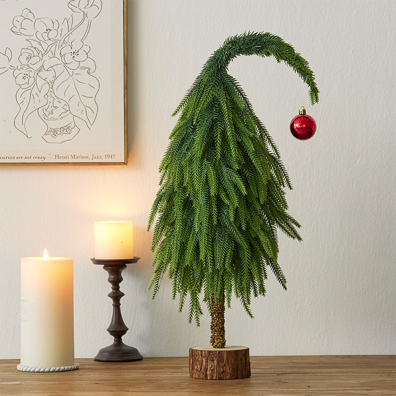 Crooked Neck Christmas Leaves Nobelson Home Small Desktop Ornament 8