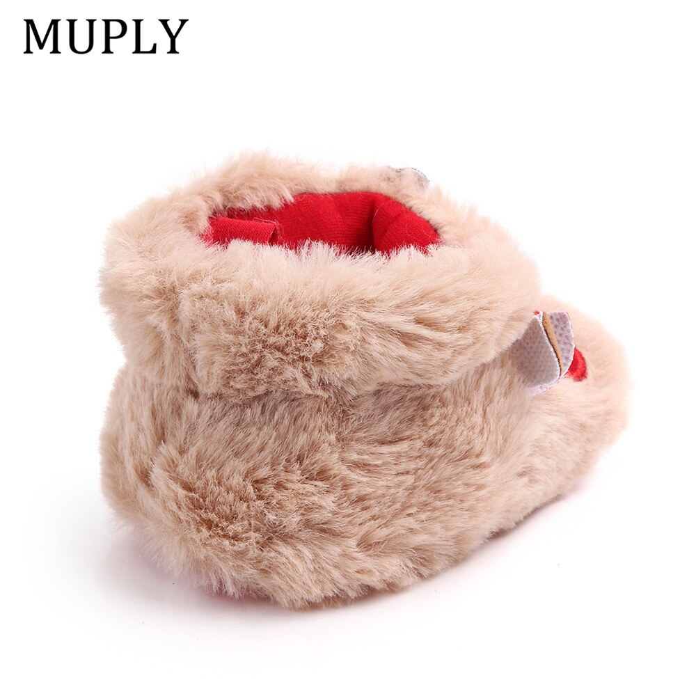 Winter Baby Girls Boys Keep Warm Shoes Muply Christmas Elk First Walkers Anti-slip Newborn Toddler Infant Girl Footwear Shoes 6