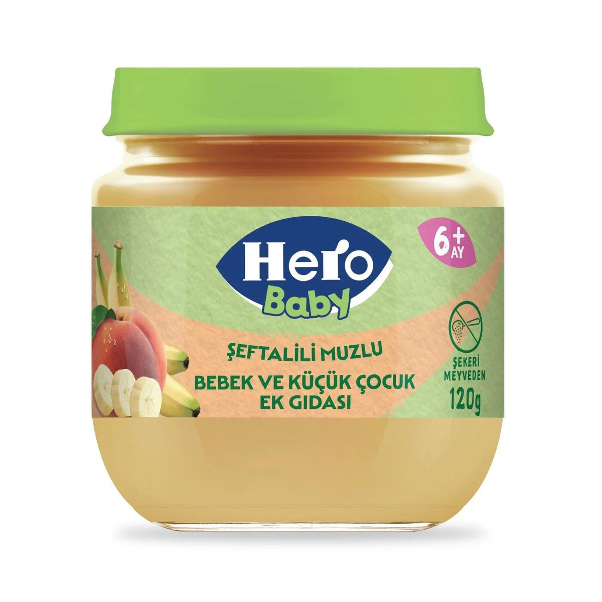 Hero Baby Peach and Banana Puree Baby Food 120g 12