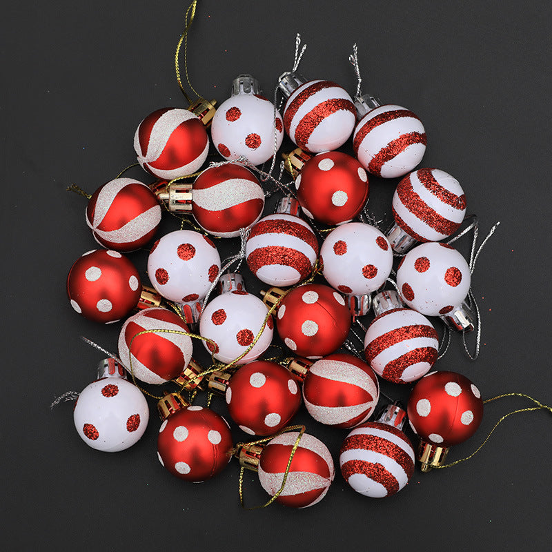 Christmas decorations Christmas trees gifts decorations mini painted Christmas balls 3