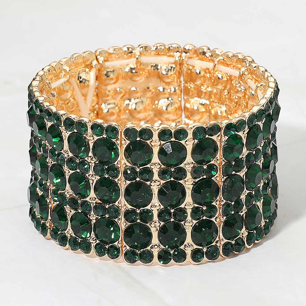 Rhinestone Crystal Stretch Evening Bracelet 2