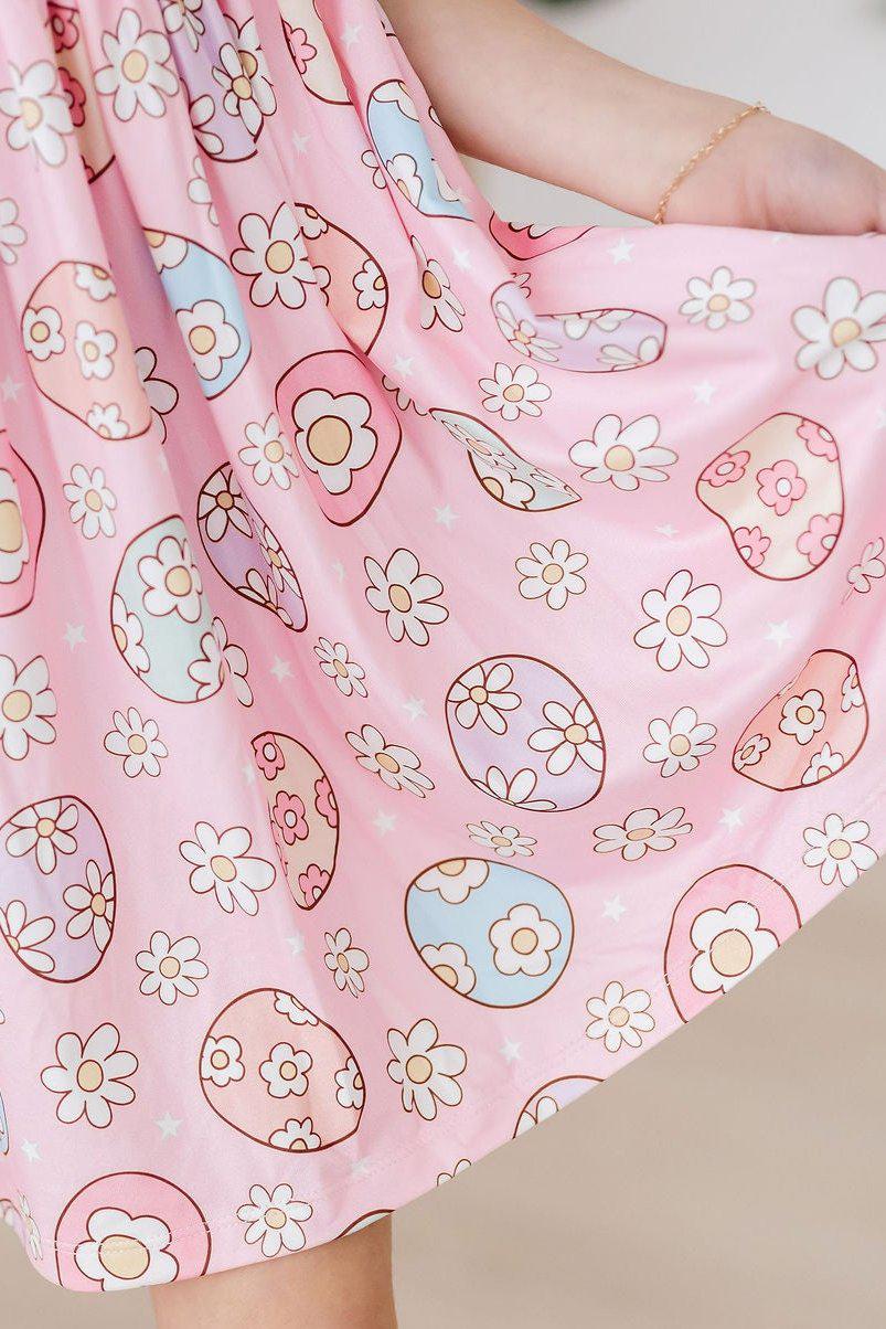 Easter Egg Hunt Flutter Sleeve Twirl Dress 6