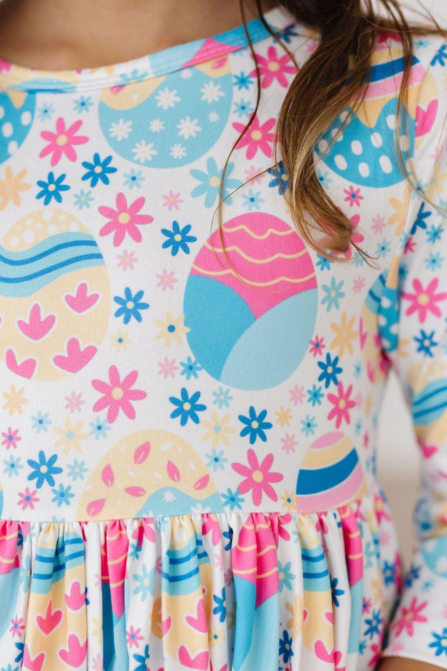 Egg-cellent 3/4 Sleeve Pocket Twirl Dress 5