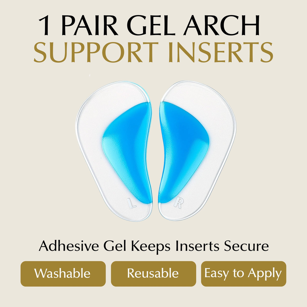 Arch Support Shoe Inserts for Adults & Kids 6