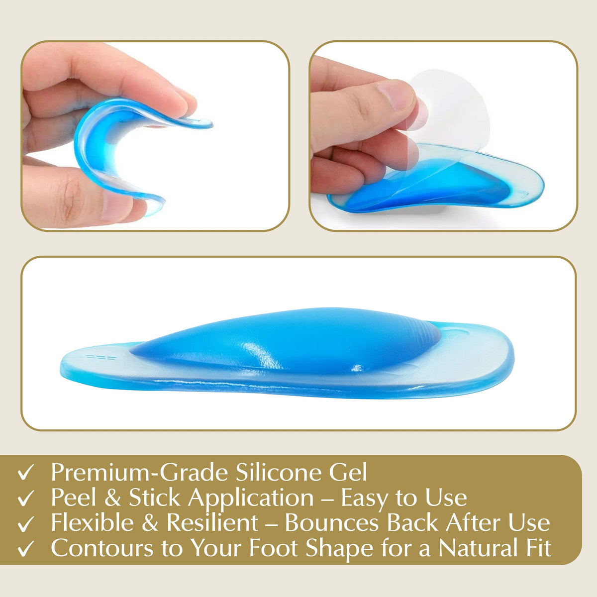 Arch Support Shoe Inserts for Adults & Kids 7